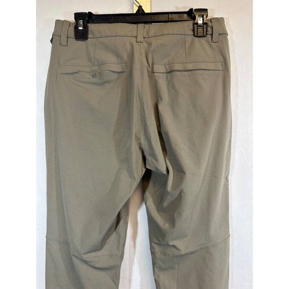 Lululemon Pants Mens 32 X 31 Khaki Beige Chino Flat Front Slim Fit Career A17 - Picture 3 of 8